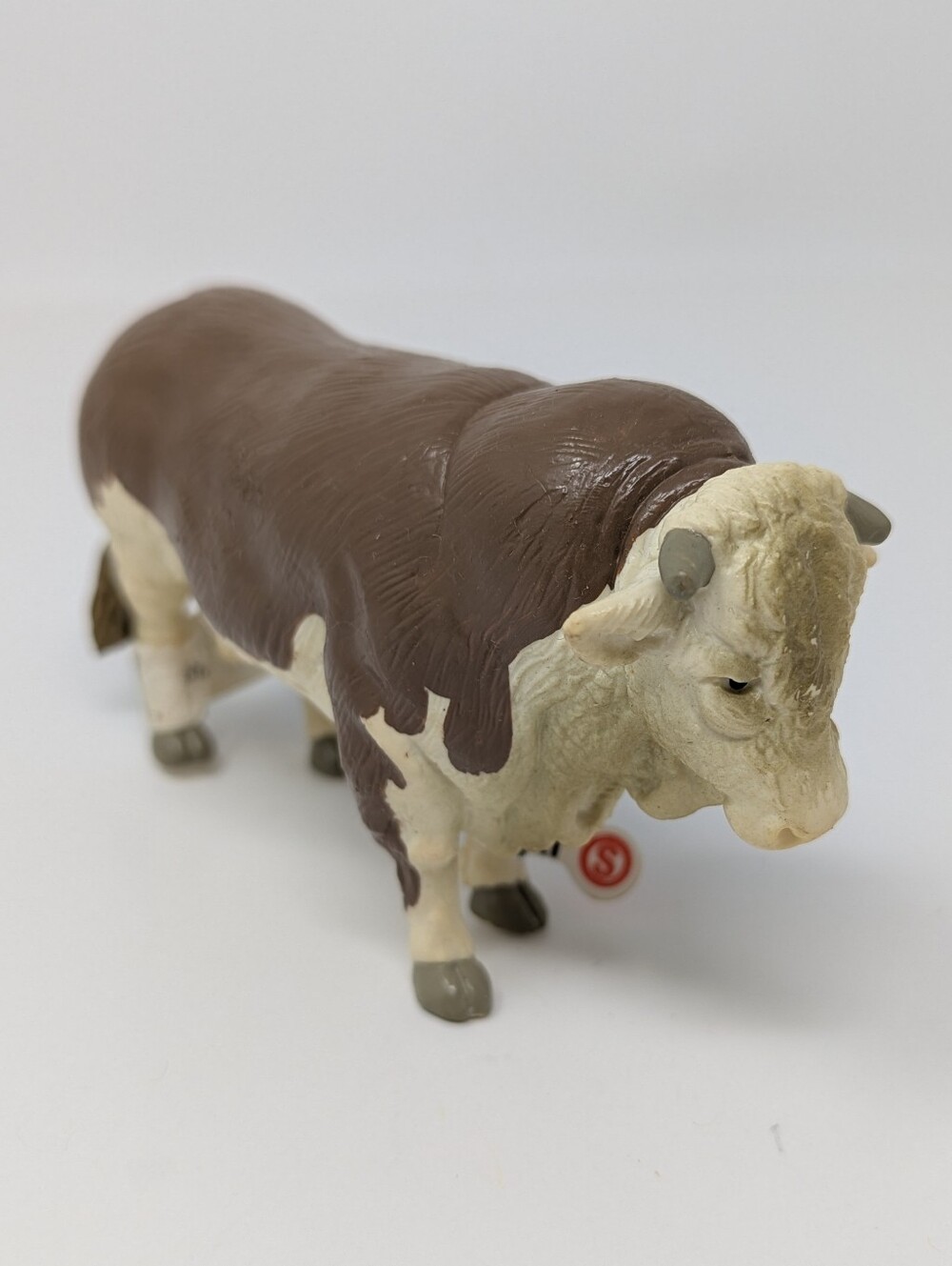 Schleich Farm Cow Bull Brown White 1995 Hereford 13763